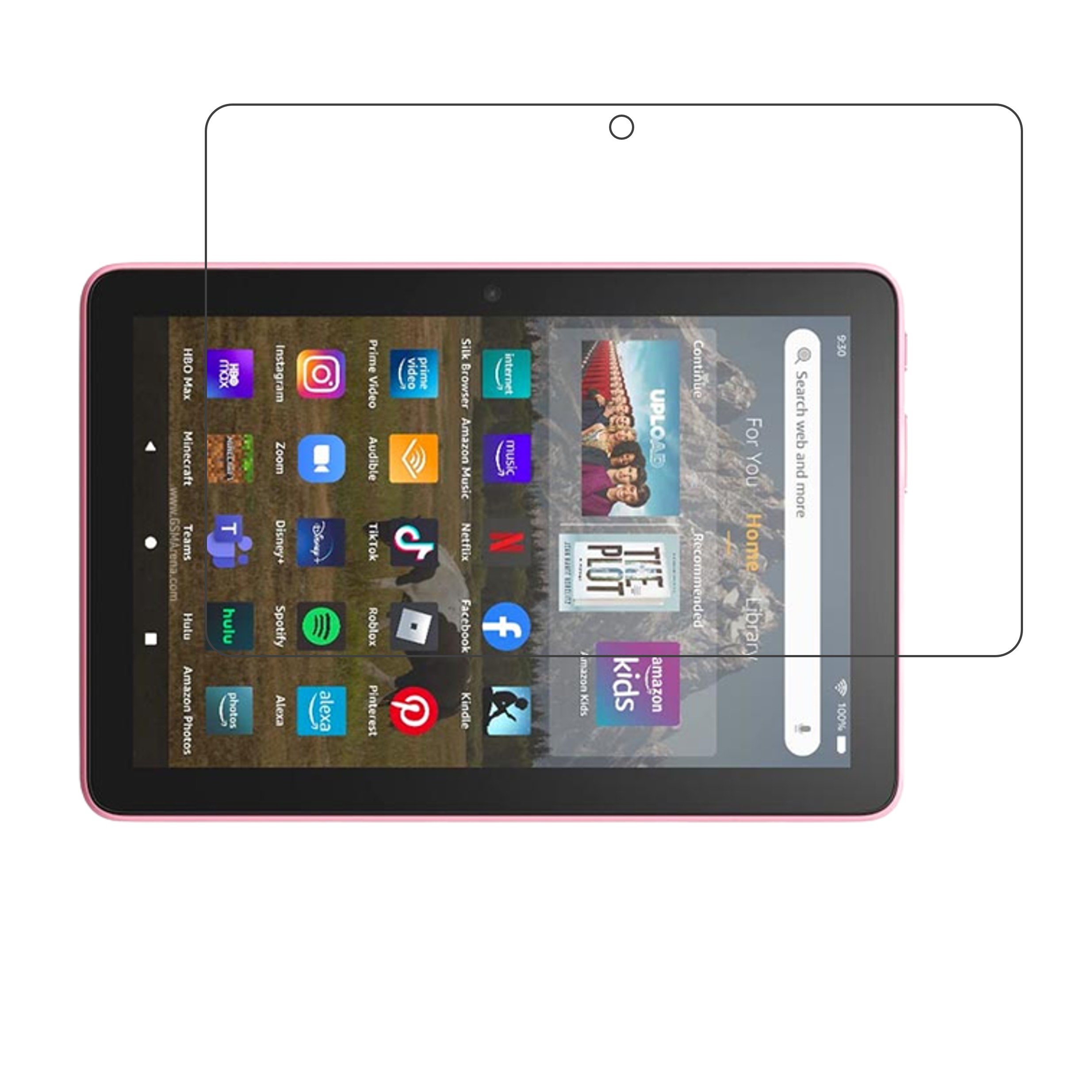 Amazon Fire HD 8 (2022) Tablet Screen Protector 9H Protective Compatible Flexible