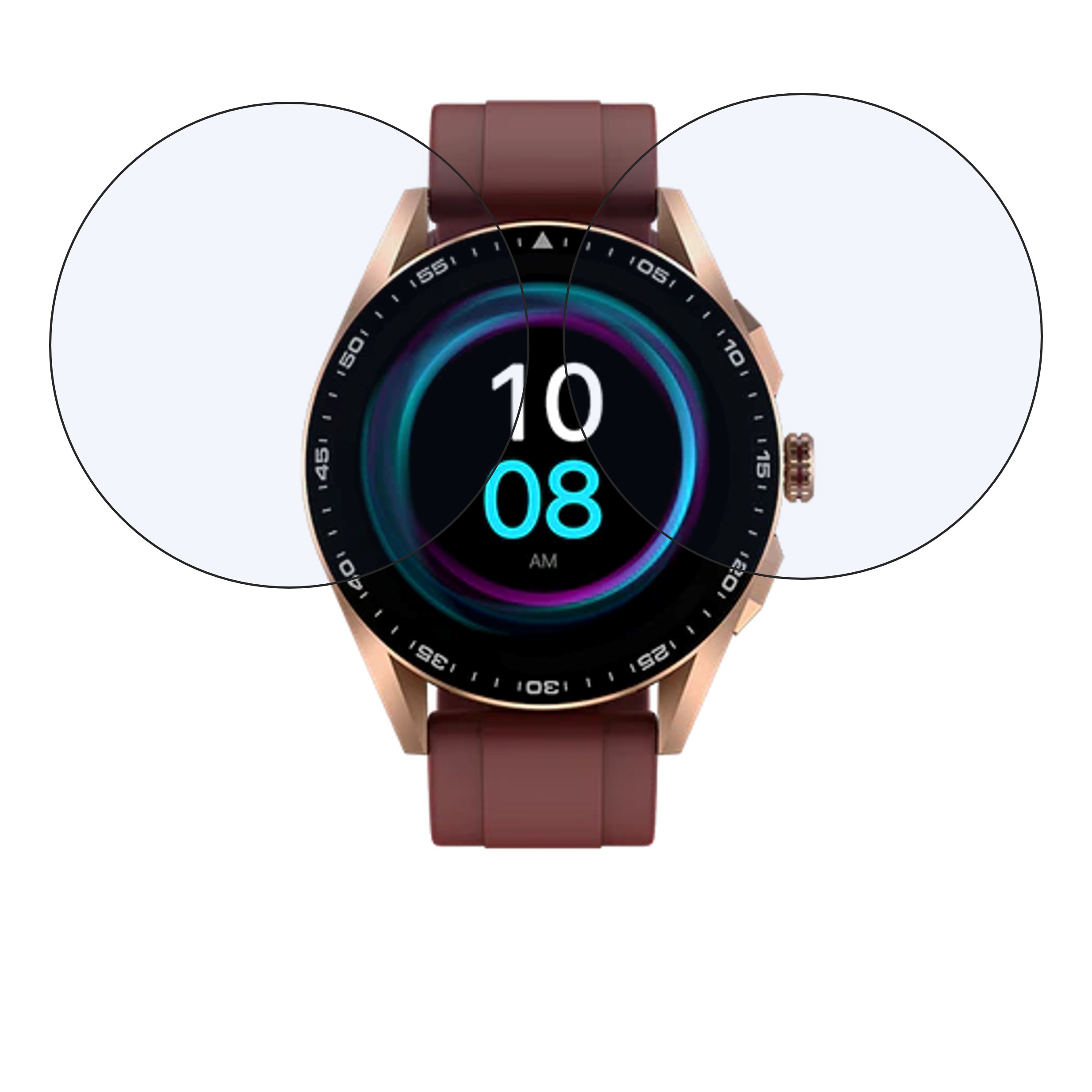 Fire Boltt Invincible Plus Smartwatch Screen Protector 9H Protective Compatible Flexible