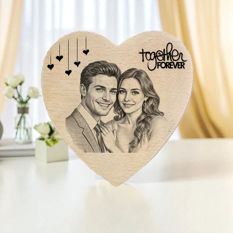 Rustic Delight: Steam Beech Wooden Picture Frame