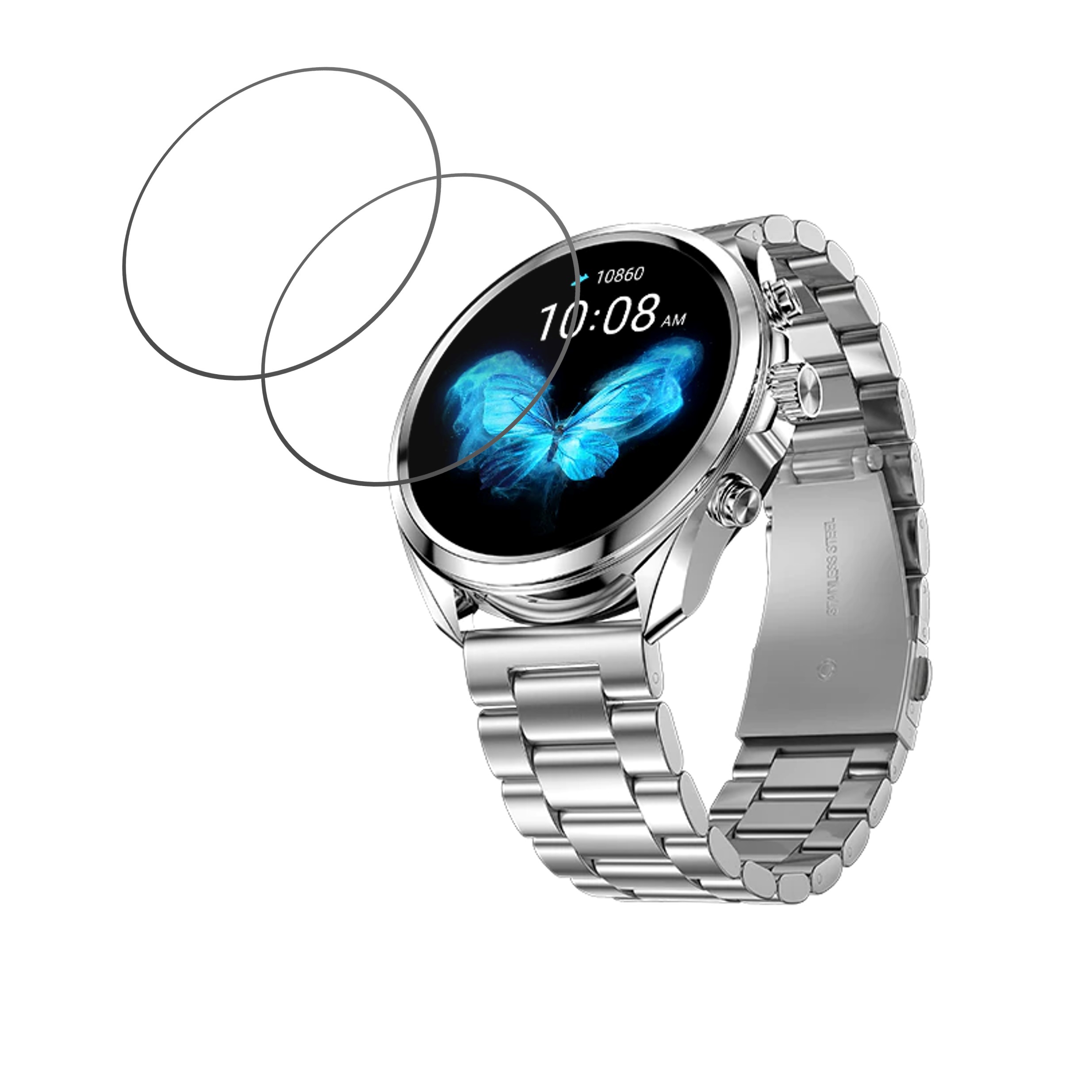 Fire Boltt Diamond Smartwatch Screen Protector 9H Protective Compatible Flexible
