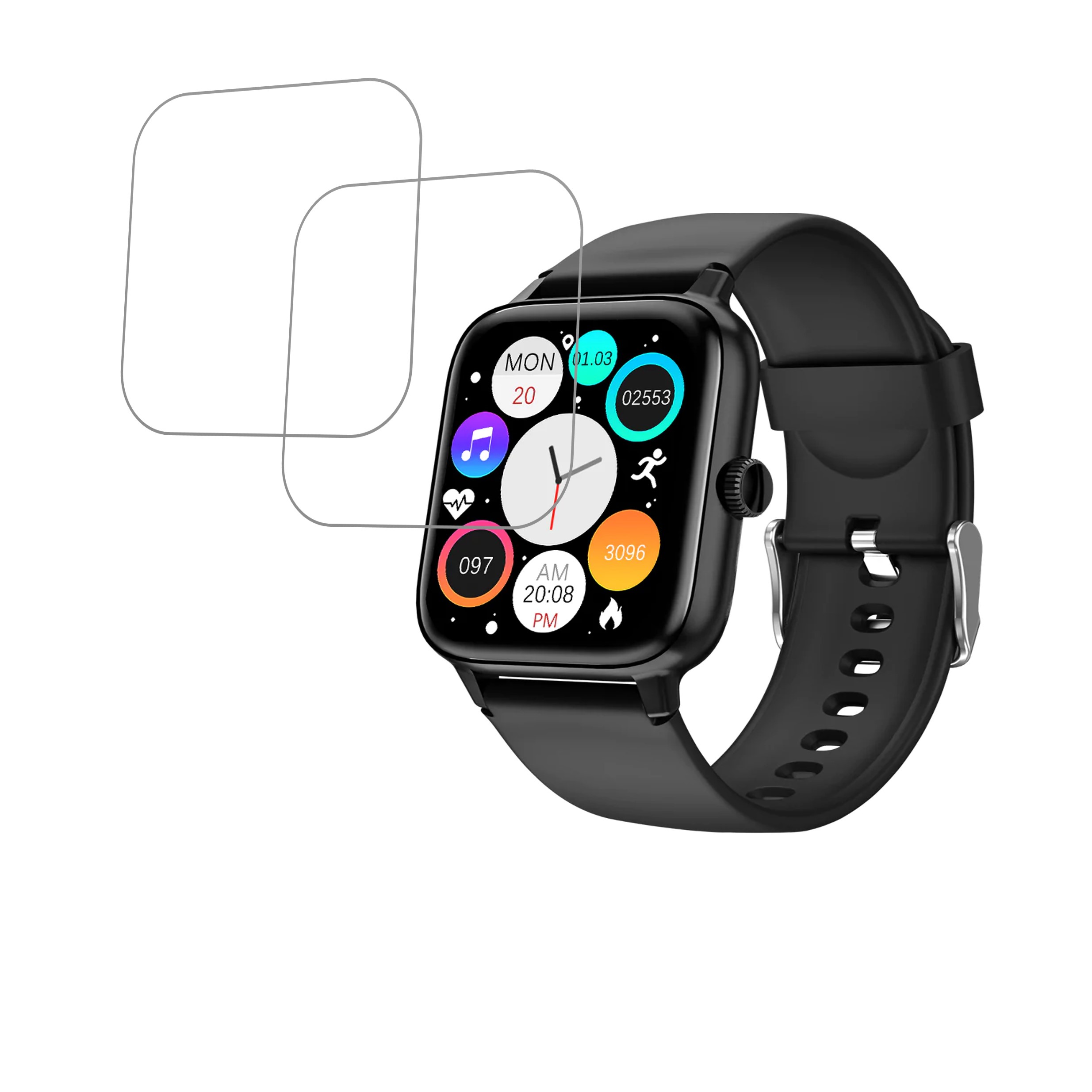 Gizmore Gizfit Blaze X Smartwatch Screen Protector 9H Protective Compatible Flexible