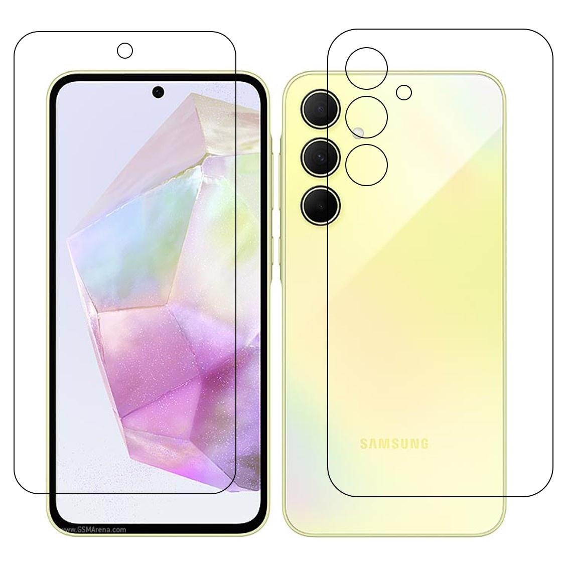Samsung Galaxy A35 (Front & Back) 9H Protective Flexible Compatible Mobile Screen Protector