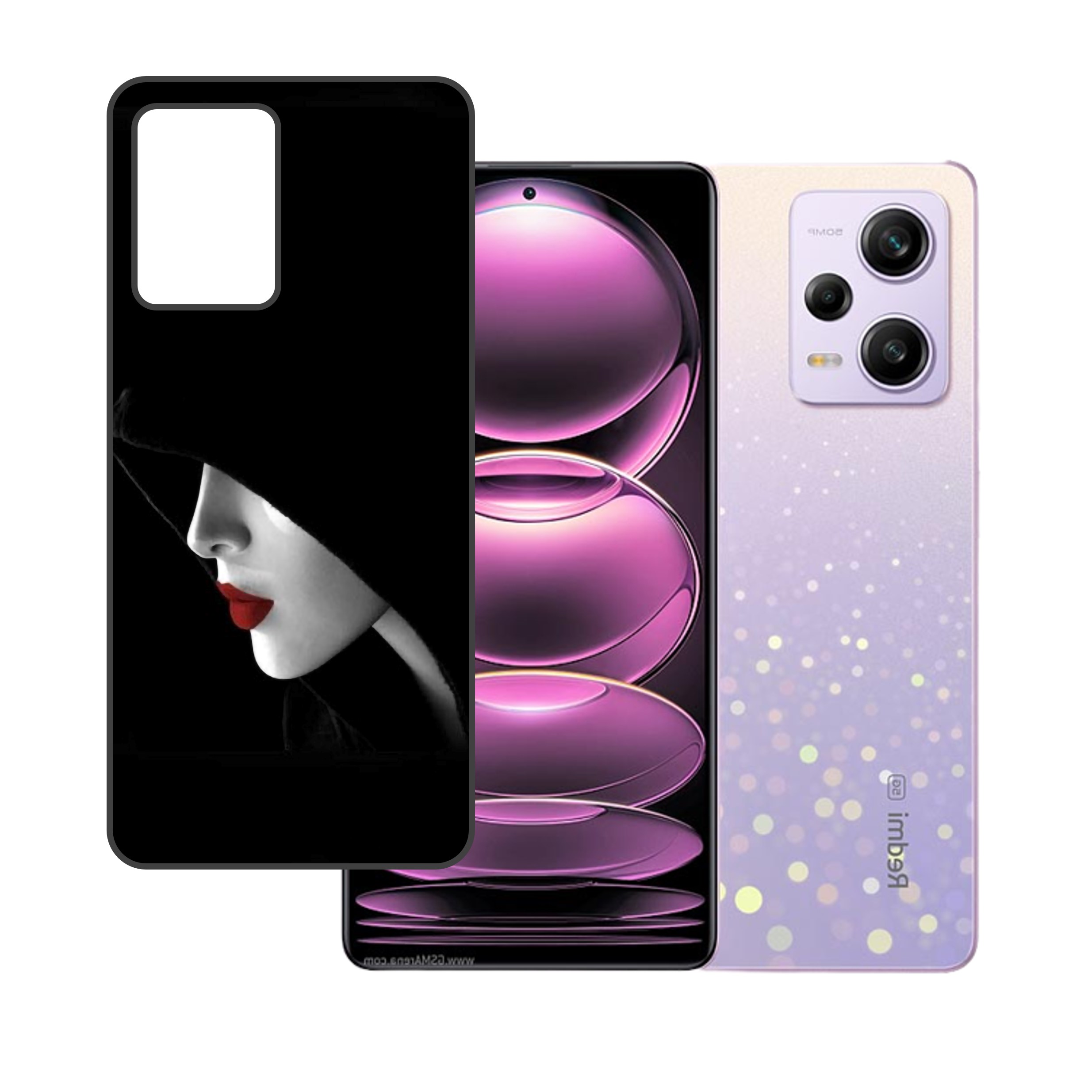 Xiaomi Redmi Note 12 Pro UV Embossed Touch Feel Design back Skin Protector for (Not a Tempered glass)