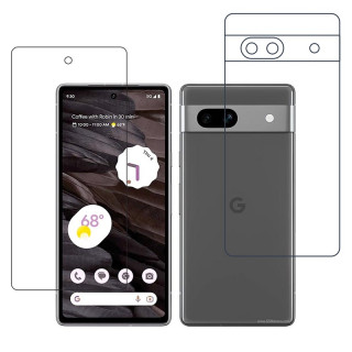 Google Pixel 7a Protective Compatible Mobile Screen Protector For Front & Back (Not a Tempered glass)