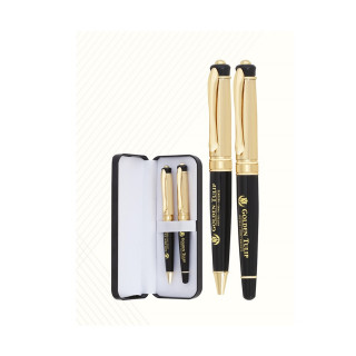 Golden And Black Metal Pen Sets