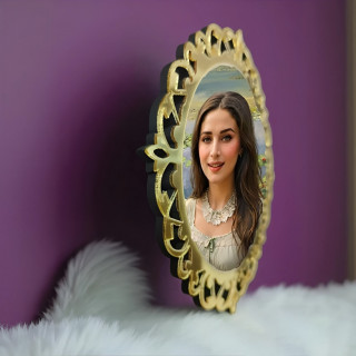 Stylish Golden Trim Acrylic Frame – Wall Display for Portraits & Art | DVMART® thumbnail 2