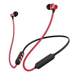 Ultima Bluetooth Wireless in Ear Earphones with Mic (Black & Red)