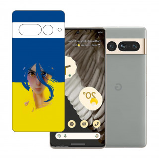 Google Pixel 7 Pro UV Embossed Touch Feel Design back Skin Protector for (Not a Tempered glass)