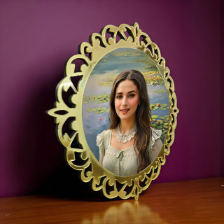 Stylish Golden Trim Acrylic Frame – Wall Display for Portraits & Art | DVMART® thumbnail 3