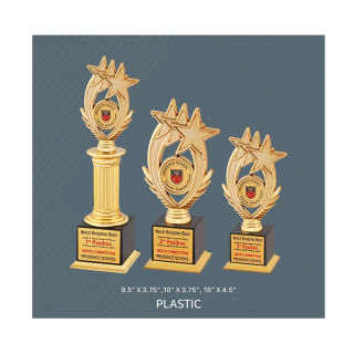 Acrylic Award Golden Polish Trophy