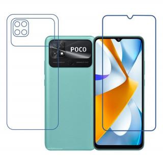 Xiaomi Poco C40 9H Front & Back Flexible Compatible Mobile Screen Protector (Not a Tempered glass)