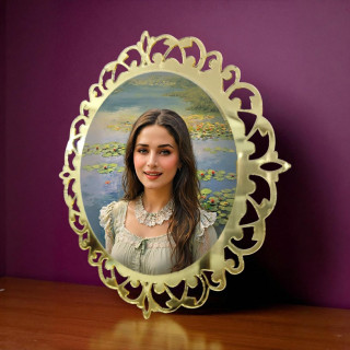 Stylish Golden Trim Acrylic Frame – Wall Display for Portraits & Art | DVMART® thumbnail 4