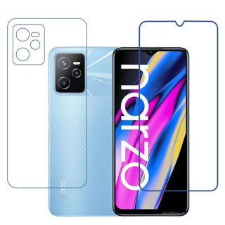 Realme Narzo 50A Prime 9H Front & Back Flexible Compatible Mobile Screen Protector (Not a Tempered glass)