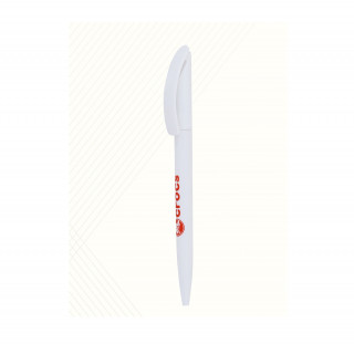 Plastic Full Color White Body Promotional Pen(Pack of 10)