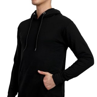Plain Hooded Neck Sweatshirt with Side Pockets for Men & Women Gym Workout Running and Travel thumbnail 5