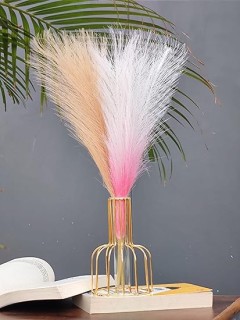 1 Pcs Propagation Station with Metal Frame Test Tube Glass Items Vase for Flower Pot Gift Home Decor Bedroom Diwali Décor Item (Pack of 1 Gold) thumbnail 3