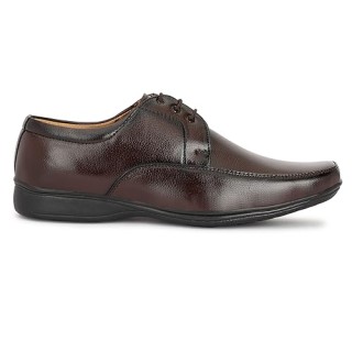 Formal Shoes Derby Rubber Sole Regular Lace Up Leather Stylish and Comfort Office Dress Wear Shoe For Men thumbnail 2