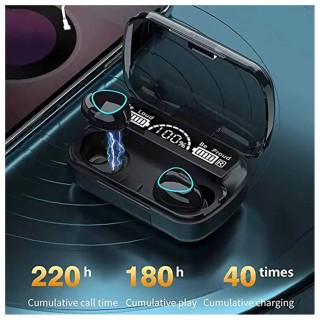Earbuds M-10 M10 Wireless with Power Bank TWS Stereo Noise Cancelling Wireless Earphones in Ear with Mic. thumbnail 2