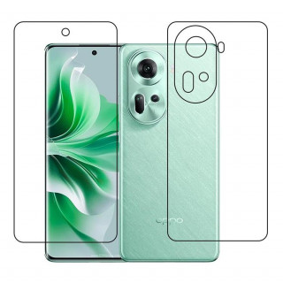 Oppo Reno11 (Front & Back) TPU Protective Compatible Flexible Unbreakable Mobile Screen Protector