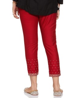 Polyester Red  Pants Women Red thumbnail 2