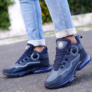 Treet Style Hi top Air Sole Solid Sneakers for Men Casual Shoes thumbnail 2