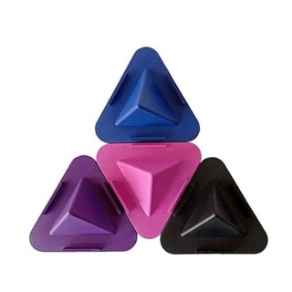 Portable Three-Sided Triangle Desktop Stand Mobile Paradise Universal Phone Pyramid Shape Holder Mobile Holder (Assorted Color Pack of 4)