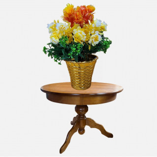 Silk Flower Vase Table for Living Room Indoor Home Decor Wedding Centerpieces Arrangements Pot With Flower (Golden Small Pack of 1) thumbnail 3