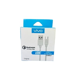 USB Type C Cable 1 vivo Turbo 33W Data Cable 6A Original High Speed (Type C vivo Cable Turbo White) thumbnail 5