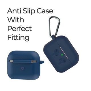 Earbuds Pro Case Cover with Keychain Compatible Airpods Pro with Earbuds Pro Front LED Visible (Assorted Color) thumbnail 3