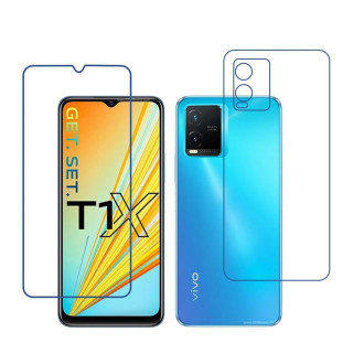 vivo T1x (India) 9H Front & Back Flexible Compatible Mobile Screen Protector (Not a Tempered glass)