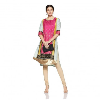 Women's Straight Kurta Pink thumbnail 2