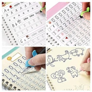 BOOK FOR KIDS Practical Reusable Writing Tool Simple Hand Lettering Kids Early Learning books (Set of 4 BOOK 10 REFILL 1 Pen  1 Grip) thumbnail 3