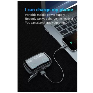 Earbuds M-10 M10 Wireless with Power Bank TWS Stereo Noise Cancelling Wireless Earphones in Ear with Mic. thumbnail 3
