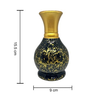 Flower Vase For Home And Office Decoratoin Purpose Pot With Flowers ( Black Small Pack of 2) thumbnail 2