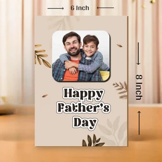 Personalized Father’s Day Photo Greeting Card with Custom Picture – Premium Greeting Card for Dad thumbnail 4