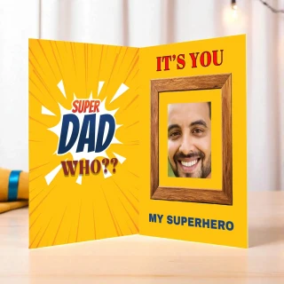Personalized Mirror Greeting Card for Father’s Day & Multi-Occasion Celebrations – Custom Photo Gift thumbnail 2