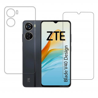 ZTE Blade V40 Design 9H Protective Compatible Mobile Screen Protector For Front & Back (Not a Tempered glass)