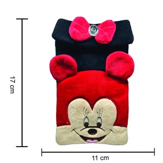 Hello Kitty Mickey Mouse Soft Velvet Red Color Sling Bag Carton Character Pouch thumbnail 2