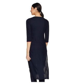 Woman Straight Kurta Green thumbnail 3
