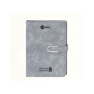 Elegant & Stylish PU Leather Thermal Cover Notebook Magnetic Flip Lock