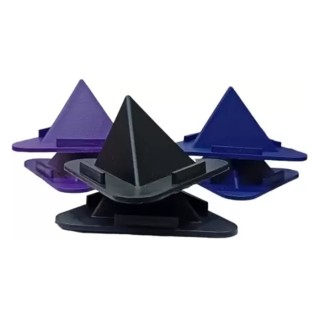 Portable Three-Sided Triangle Desktop Stand Mobile Paradise Universal Phone Pyramid Shape Holder Mobile Holder (Assorted Color Pack of 2)