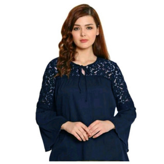 Women's & Girls Tops Tunics Classy Sensational Navy Blue