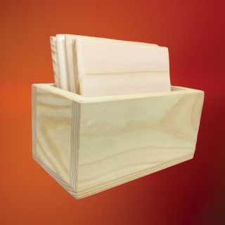 Square Plaine Design Natural Wooden Coasters for Your Drinks Beverages & Bar Glasses -(set of 4) thumbnail 2