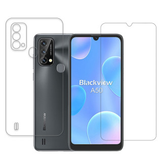 Blackview A50 9H Protective Compatible Mobile Screen Protector For Front & Back (Not a Tempered glass)