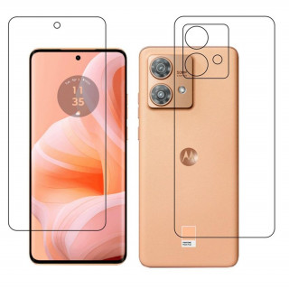 Moto g84 5g (Front & Back) TPU Protective Compatible Flexible Unbreakable Mobile Screen Protector