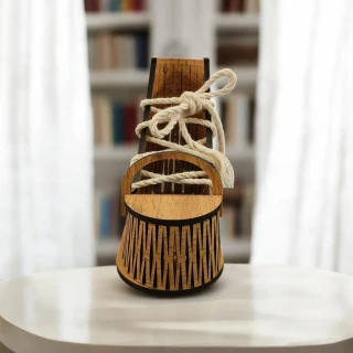 Handcrafted Shoe Pen Stand – MDF Wooden Desk Organizer for Pens, Pencils & Stationery thumbnail 4
