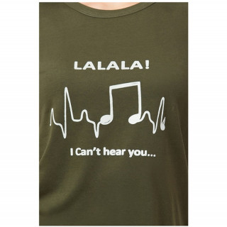 Slim Fit Stretch Cotton Lounge T-shirt for Women Half Sleeve Olive Round Neck thumbnail 5