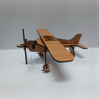 3D DIY MDF Puzzle - Glider Aeroplan Retro Plane Model | Wooden Puzzle, DIY, Build Your Own, Construction Toy, Modeling Kit | DVMART® thumbnail 2