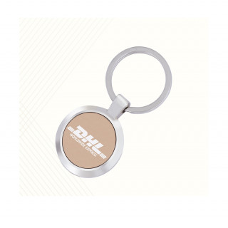 New Round Design High Quality Hard Metal Key Chain