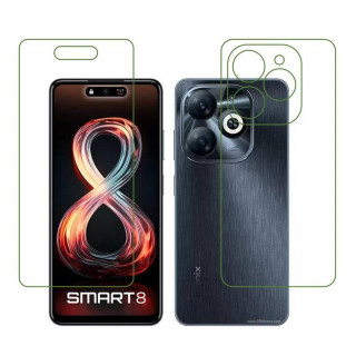 Infinix Smart 8 Pro (Front & Back) 9H Protective Compatible Flexible Unbreakable Mobile Screen Protector